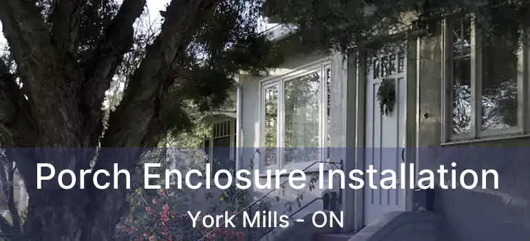  Porch Enclosure Installation York Mills - ON