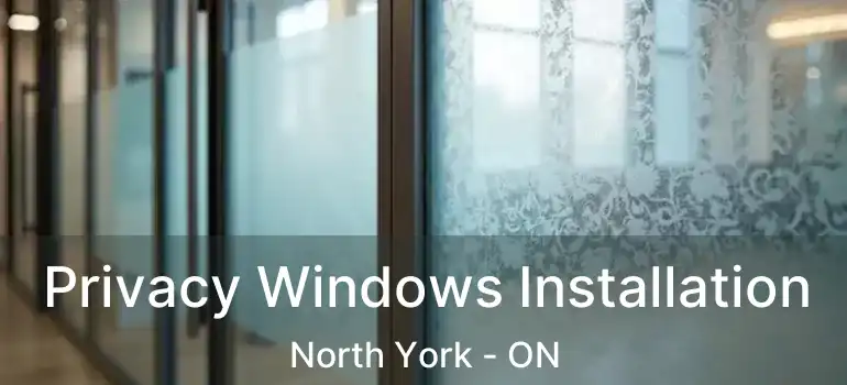 Privacy Windows Installation North York - ON