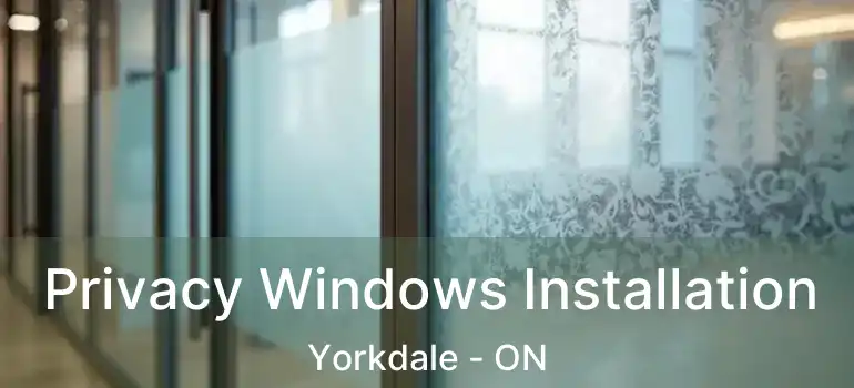  Privacy Windows Installation Yorkdale - ON