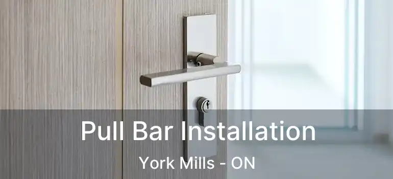  Pull Bar Installation York Mills - ON