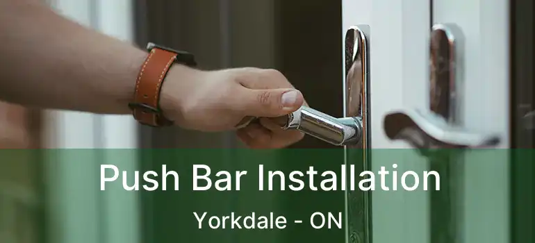  Push Bar Installation Yorkdale - ON