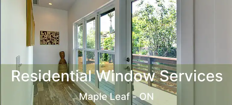  Residential Window Services Maple Leaf - ON
