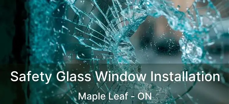  Safety Glass Window Installation Maple Leaf - ON