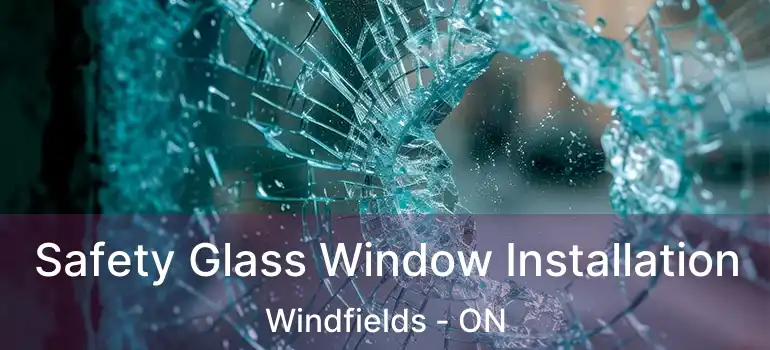  Safety Glass Window Installation Windfields - ON