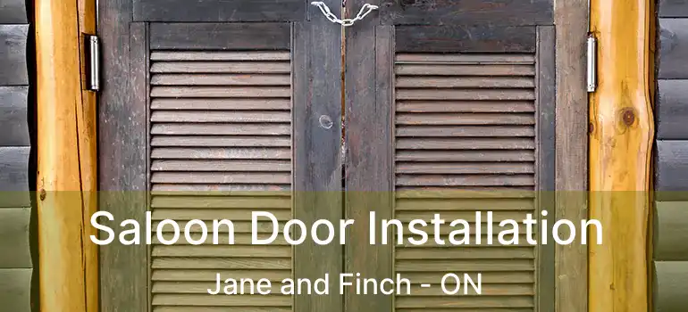  Saloon Door Installation Jane and Finch - ON