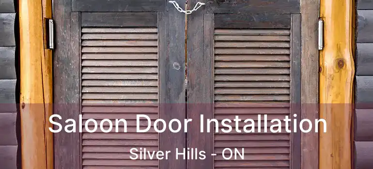  Saloon Door Installation Silver Hills - ON