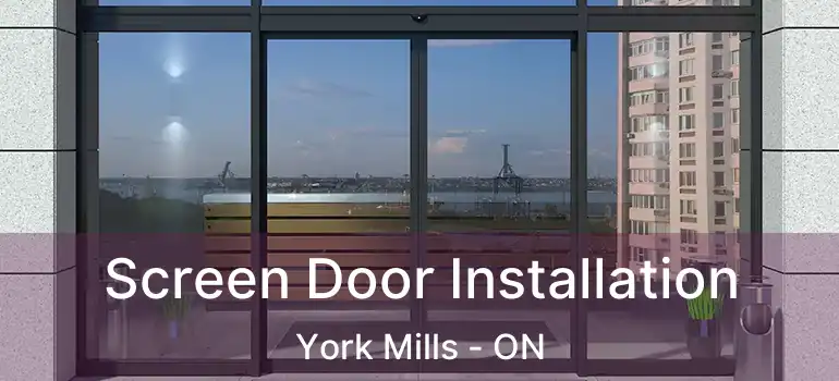  Screen Door Installation York Mills - ON