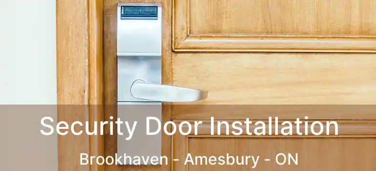  Security Door Installation Brookhaven - Amesbury - ON