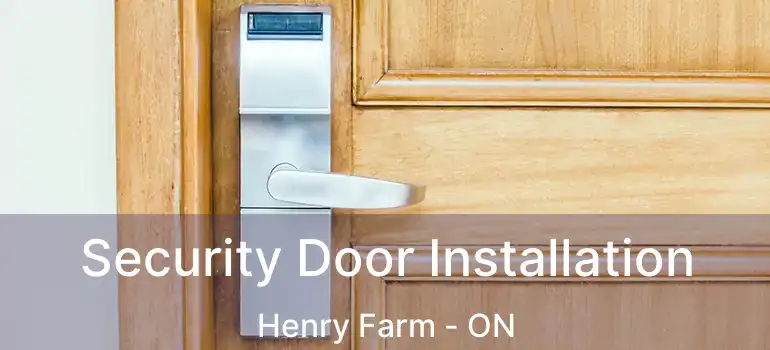  Security Door Installation Henry Farm - ON
