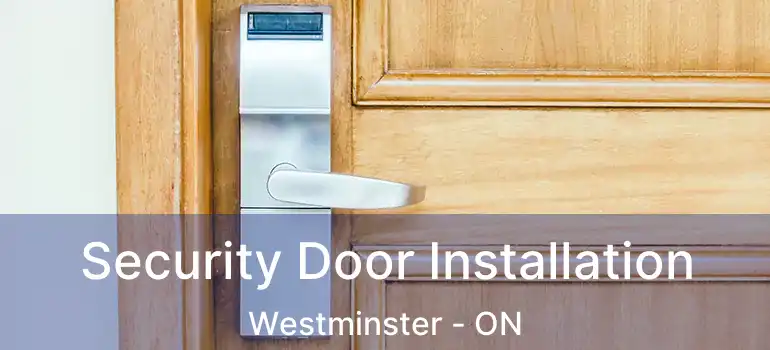  Security Door Installation Westminster - ON