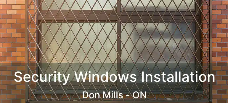  Security Windows Installation Don Mills - ON