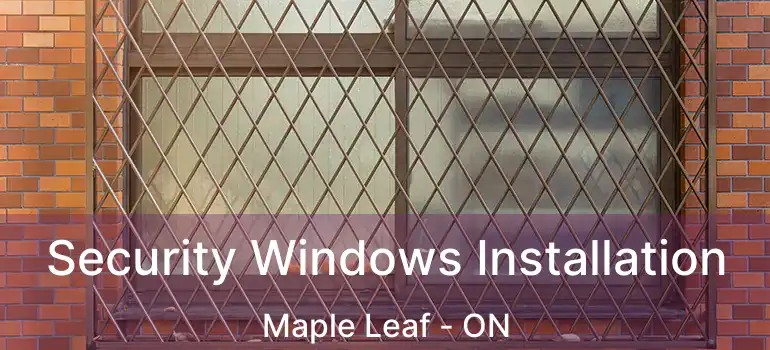  Security Windows Installation Maple Leaf - ON