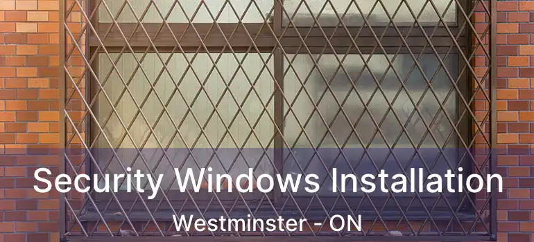  Security Windows Installation Westminster - ON