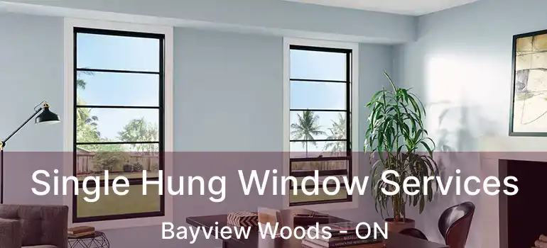 Single Hung Window Services Bayview Woods - ON