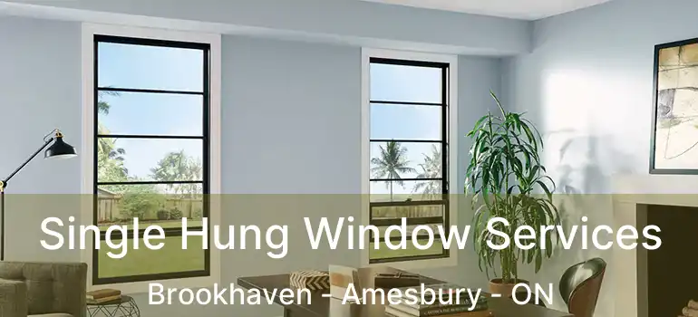  Single Hung Window Services Brookhaven - Amesbury - ON