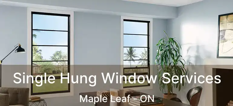  Single Hung Window Services Maple Leaf - ON