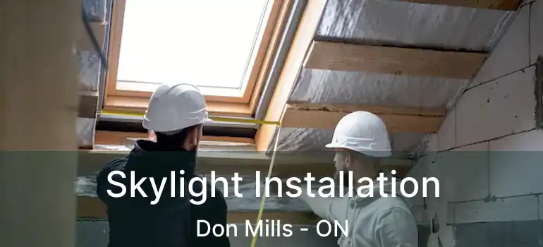  Skylight Installation Don Mills - ON