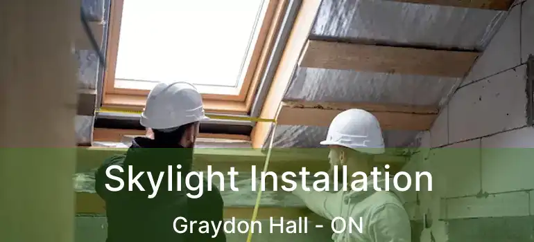  Skylight Installation Graydon Hall - ON