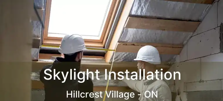  Skylight Installation Hillcrest Village - ON