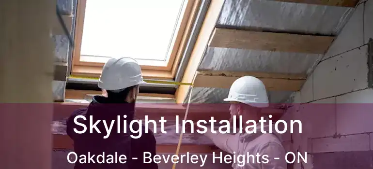 Skylight Installation Oakdale - Beverley Heights - ON
