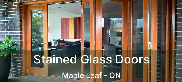  Stained Glass Doors Maple Leaf - ON