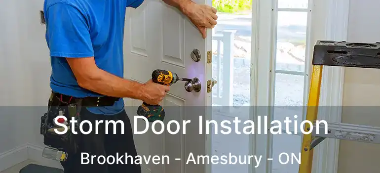  Storm Door Installation Brookhaven - Amesbury - ON