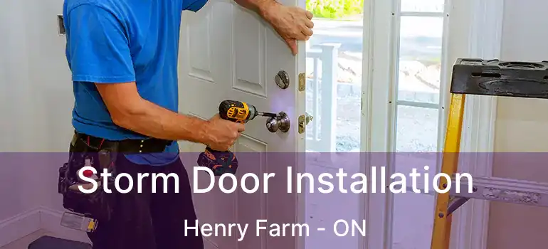  Storm Door Installation Henry Farm - ON