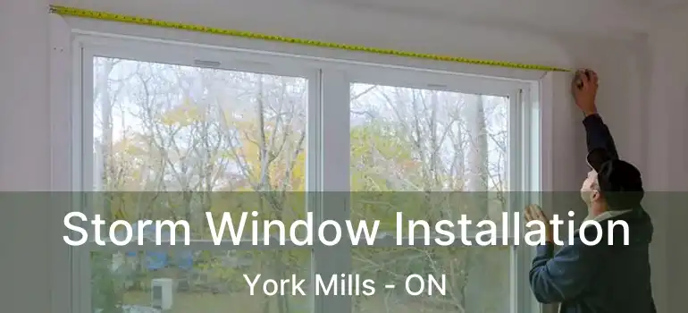  Storm Window Installation York Mills - ON