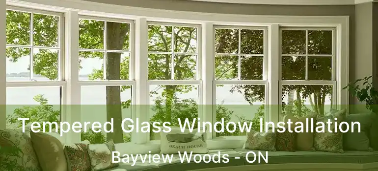  Tempered Glass Window Installation Bayview Woods - ON
