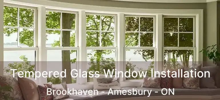  Tempered Glass Window Installation Brookhaven - Amesbury - ON