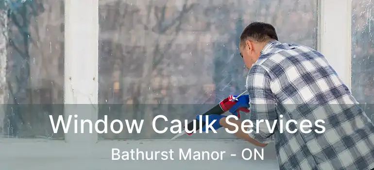  Window Caulk Services Bathurst Manor - ON