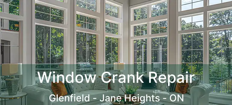  Window Crank Repair Glenfield - Jane Heights - ON