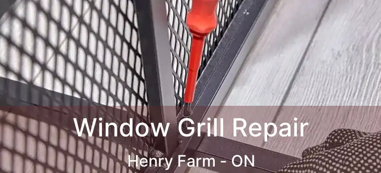  Window Grill Repair Henry Farm - ON