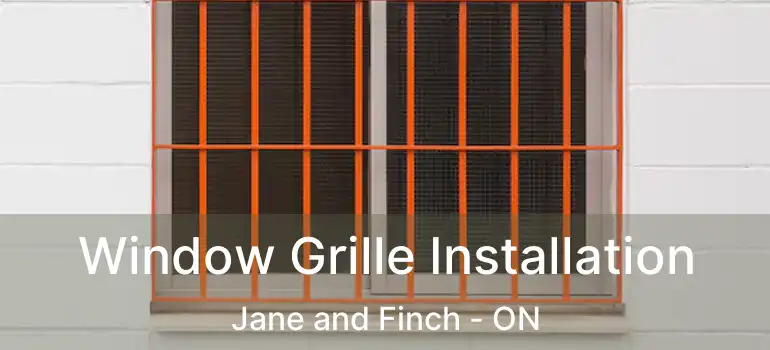  Window Grille Installation Jane and Finch - ON