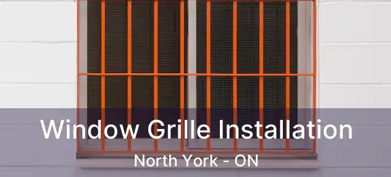  Window Grille Installation North York - ON