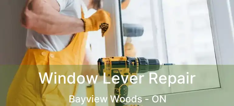  Window Lever Repair Bayview Woods - ON