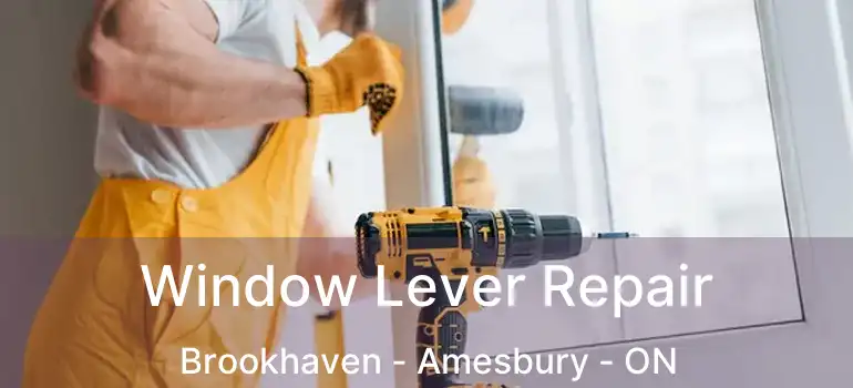  Window Lever Repair Brookhaven - Amesbury - ON