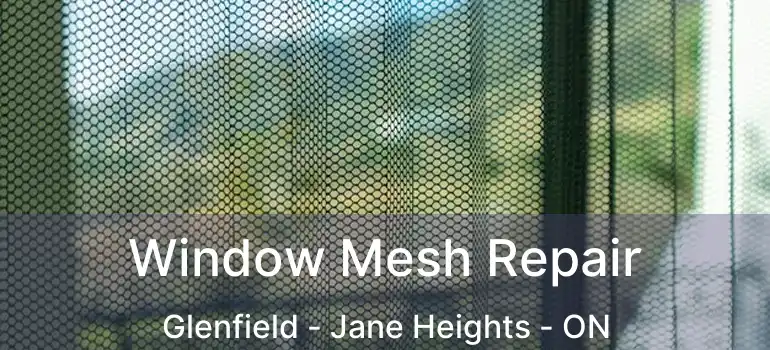  Window Mesh Repair Glenfield - Jane Heights - ON