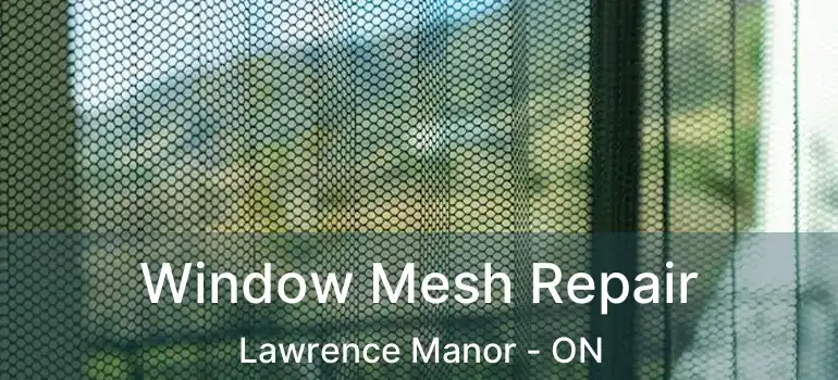  Window Mesh Repair Lawrence Manor - ON