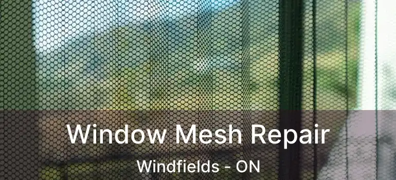  Window Mesh Repair Windfields - ON