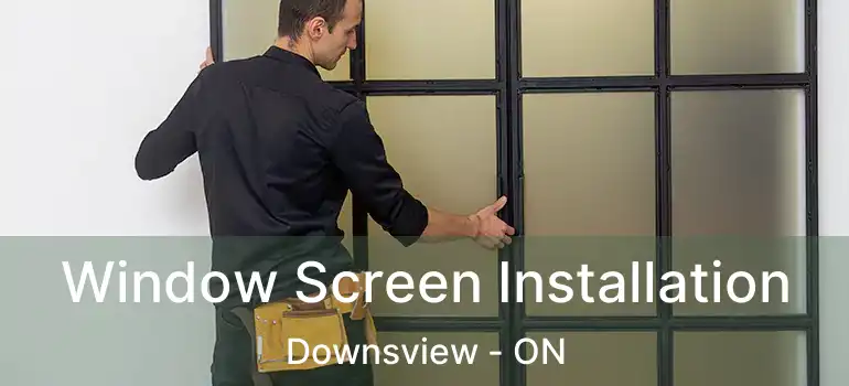  Window Screen Installation Downsview - ON
