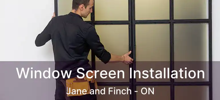  Window Screen Installation Jane and Finch - ON