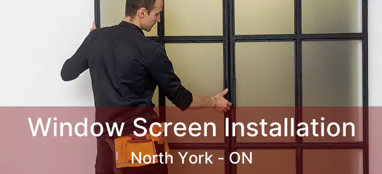  Window Screen Installation North York - ON