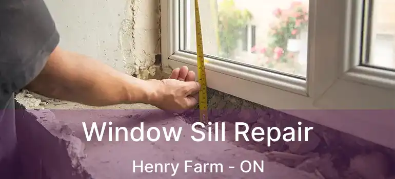  Window Sill Repair Henry Farm - ON