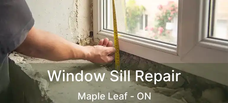  Window Sill Repair Maple Leaf - ON