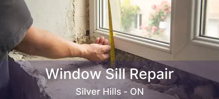  Window Sill Repair Silver Hills - ON