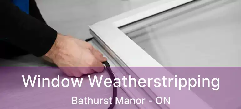  Window Weatherstripping Bathurst Manor - ON