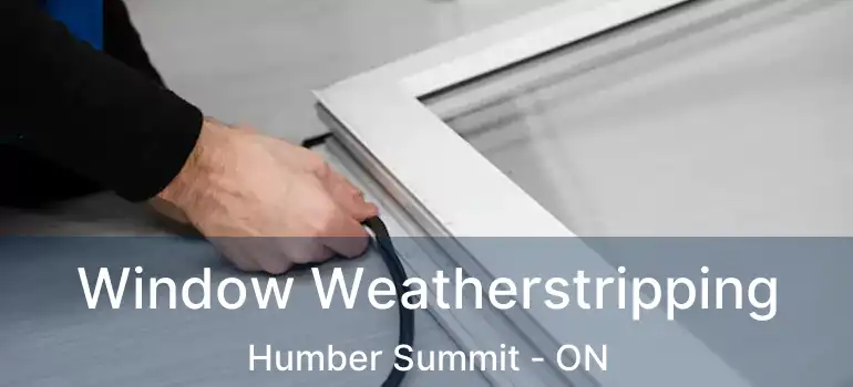  Window Weatherstripping Humber Summit - ON
